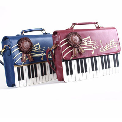 Leather Piano Keys Crossbody bag