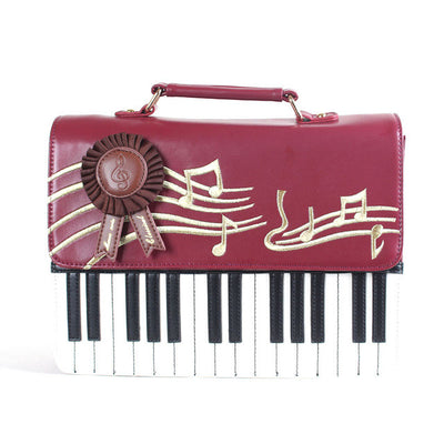 Leather Piano Keys Crossbody bag