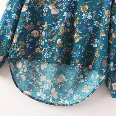 Vintage floral print blouse