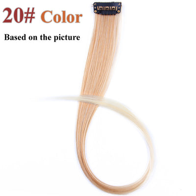 Hair Extensions 20 Colors 50CM Single Clip In One Piece  Synthetic Long Straight