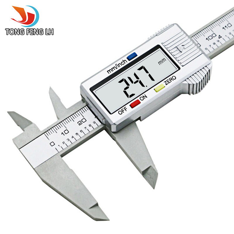 Tongfenglh 6inch LCD 150mm Digital Electronic Carbon Fiber Vernier Caliper Gauge Micrometer