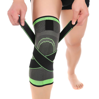 Pressurized Fitness Running Cycling Knee Support Braces Elastic Nylon Sport Compression Pad Sleeve For Basketball