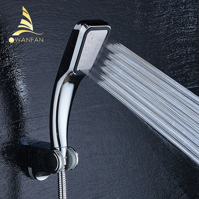 30% Water Saving 300% Pressure Boost shower head Chuveiro 300 Holes Quality ABS chrome hand hold Bathroom Shower Head