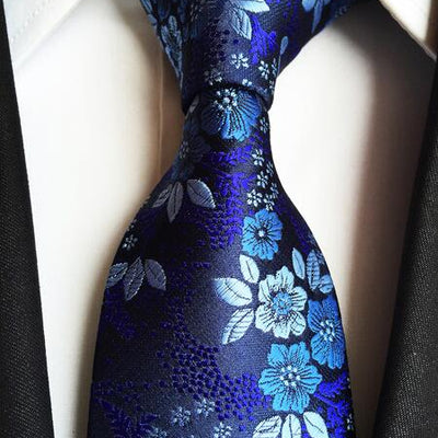 Classic Silk Men Tie Plaid Neck Ties 8cm Green Blue Ties for Men Formal Wear Business Suit Wedding Party