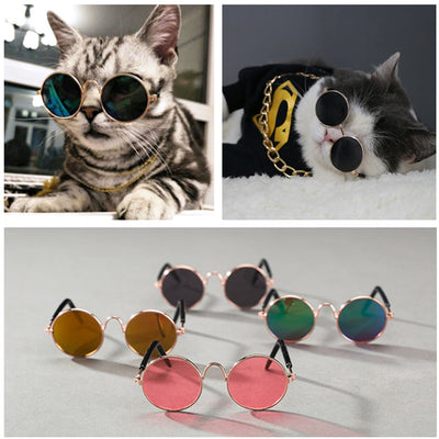 Fashion Glasses Small Pet Dogs Cat Glasses Sunglasses Eye-wear Protection Pet Cool Glasses Pet Photo Props