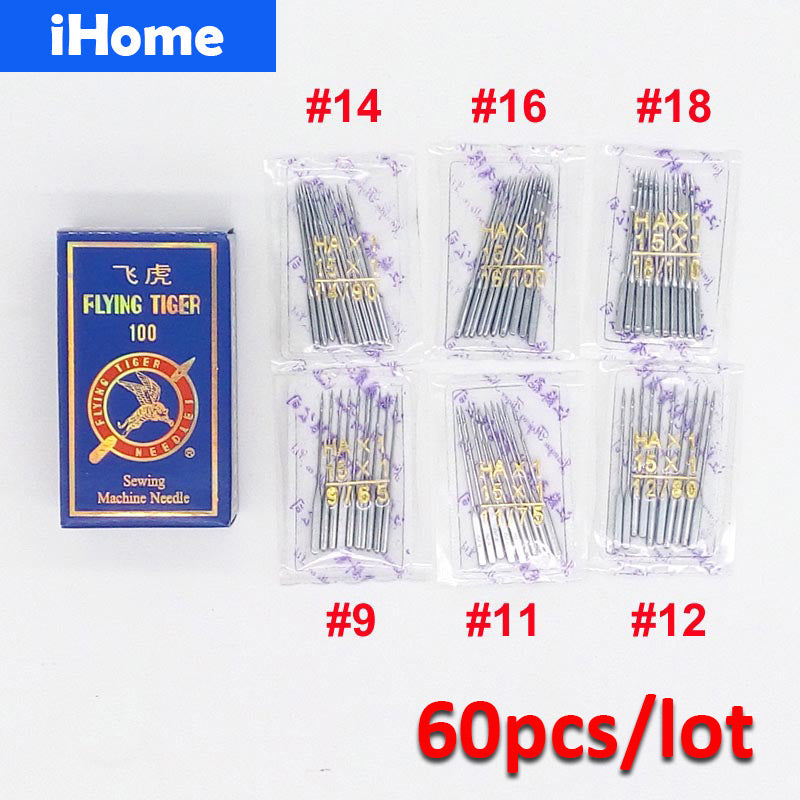 60pcs/lot HAX1 Household Sewing Machine Needles for Singer Brother Janome Toyota Juki Butterfly  Fit Old Type Sewing Machine Kid